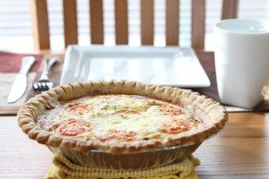 Lactose Free Bacon and Goat Cheese Quiche Recipe