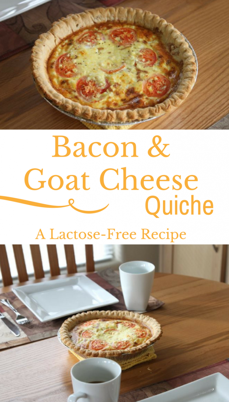 Lactose Free Bacon and Goat Cheese Quiche Recipe Just Short of Crazy