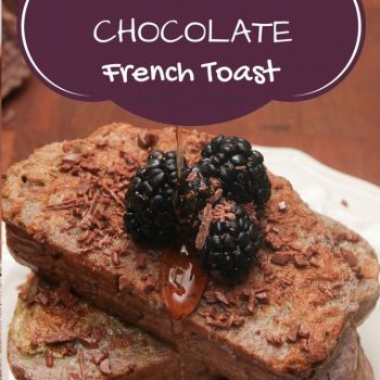 Red Wine and chocolate French Toast