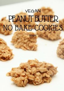 Vegan No Bake Peanut Butter Cookies Recipe