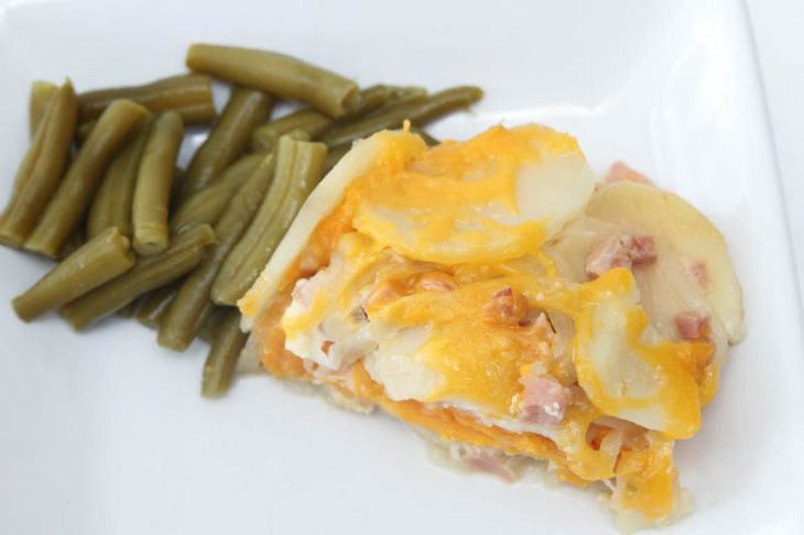 slow cooker potatoes & ham recipe