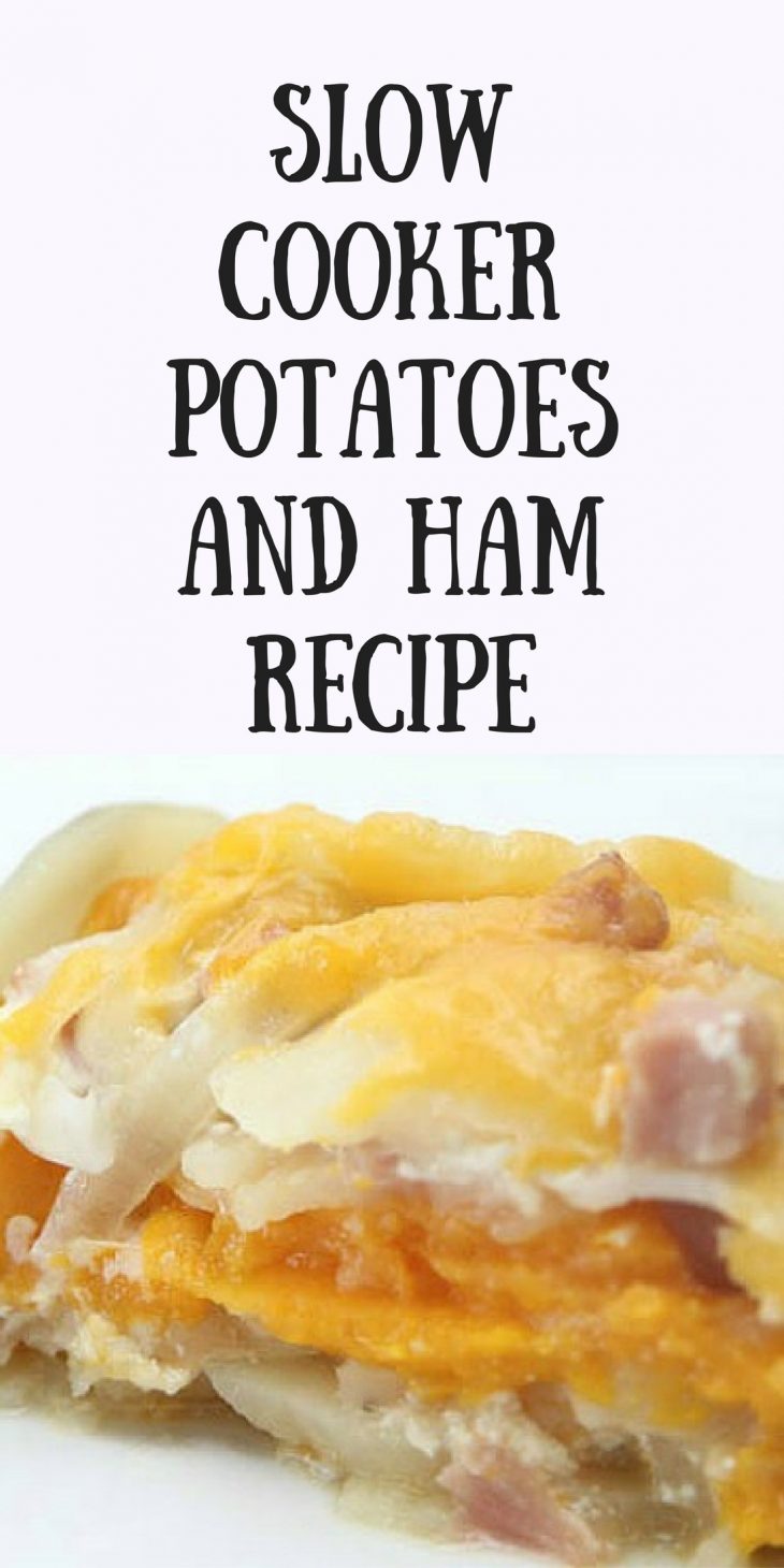 Slow Cooker Potatoes and Ham Recipe - Just Short of Crazy