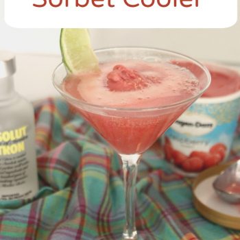 Vodka Raspberry Sorbet Cooler