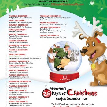 25 day of tv christmas shows