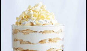 white chocolate trifle