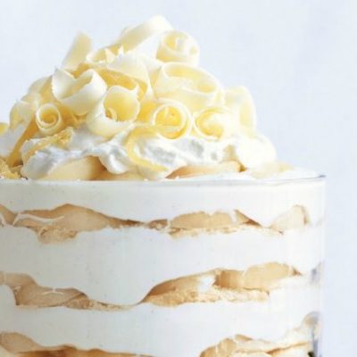 white chocolate trifle