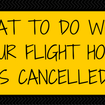 what to do when your flight home is cancelled