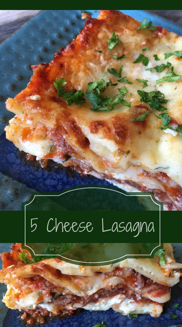 Easy 5 Cheese Lasagna Recipe Just Short of Crazy