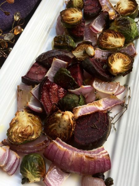 Roasted Red Beets & Brussels Sprouts Recipe