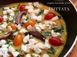 Arugula, Portobello, & Feta Frittata Recipe