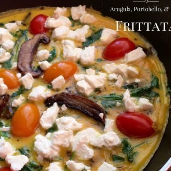 Arugula, Portobello, & Feta Frittata Recipe