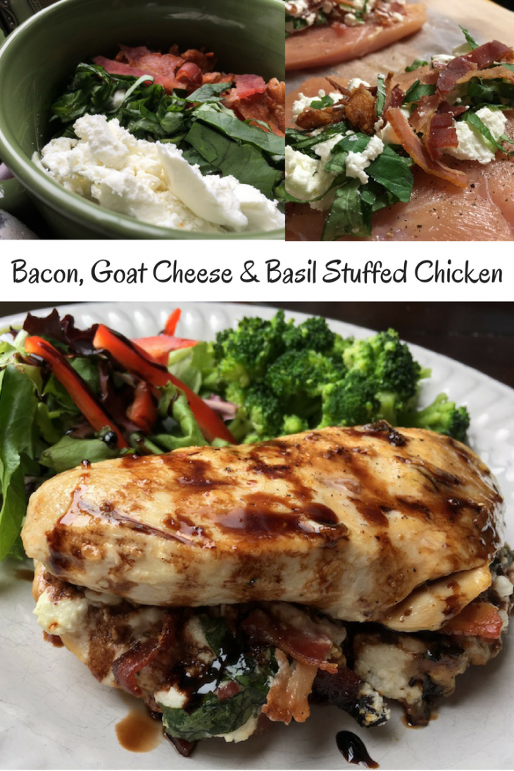 Bacon, Goat Cheese & Basil Stuffed Chicken Recipe