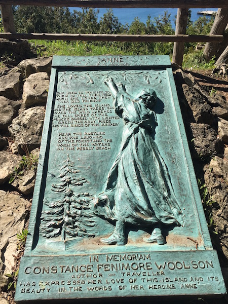 Anne's Tablet - a memorial to Anne's Tablet is a tribute to author Constance Fenimore Woolson who spent time on the island and became a well-known, early 19th-century author.