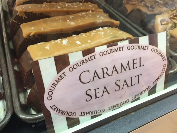 carmel sea salt fudge on mackinac island