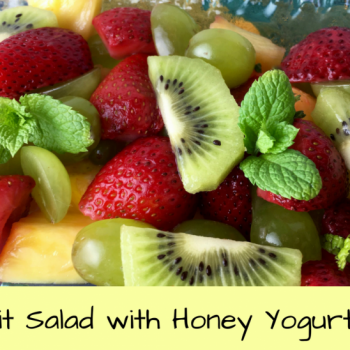 Fruit Salad with Honey Yogurt Dip