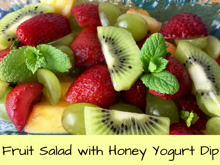 Summer Fresh Fruit Salad with Honey Yogurt Dip Recipe