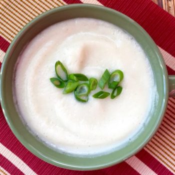 Cauliflower and Goat Cheese Soup 1