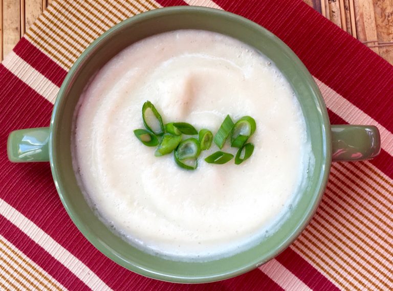 Cauliflower and Goat Cheese Soup 1