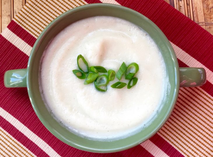 Cauliflower and Goat Cheese Soup 1