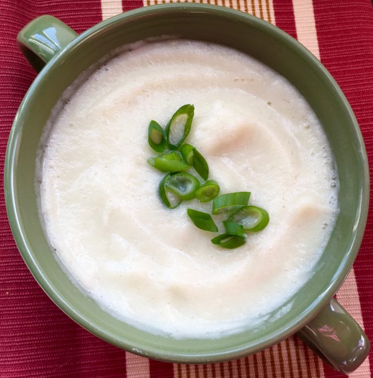 Cauliflower and Goat Cheese Soup 2