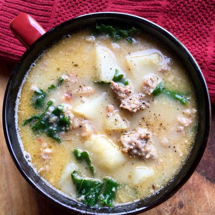 Tuscan Sausage Potato Soup