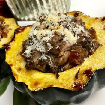 Portobello and Sage-Stuffed Acorn Squash  Recipe