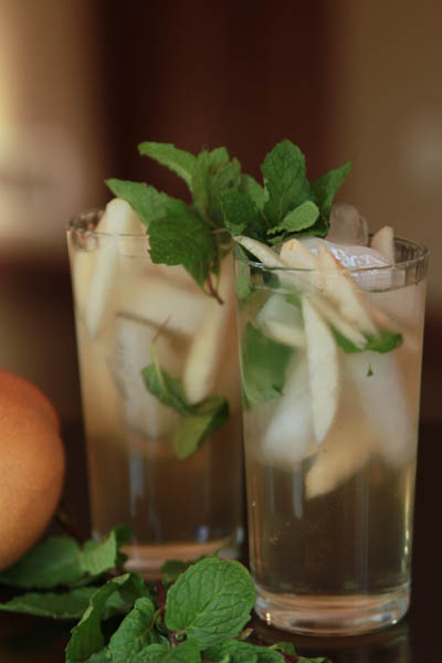 Asian Pear Mojito Cocktail