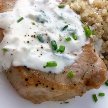 Boneless Pork Chops with Creamy Chive Pan Sauce  Recipe