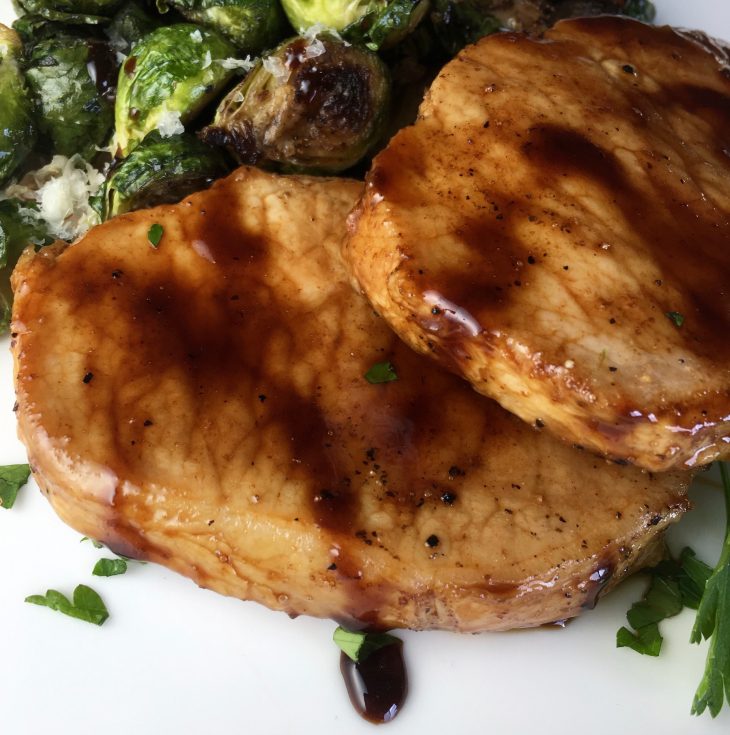 Maple Balsamic Boneless Pork Chops  Recipe