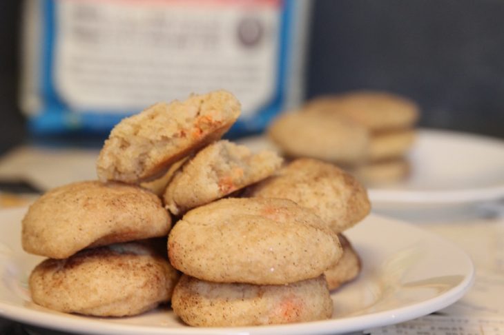 Photo of a plate of Snickerdoodle cookies.