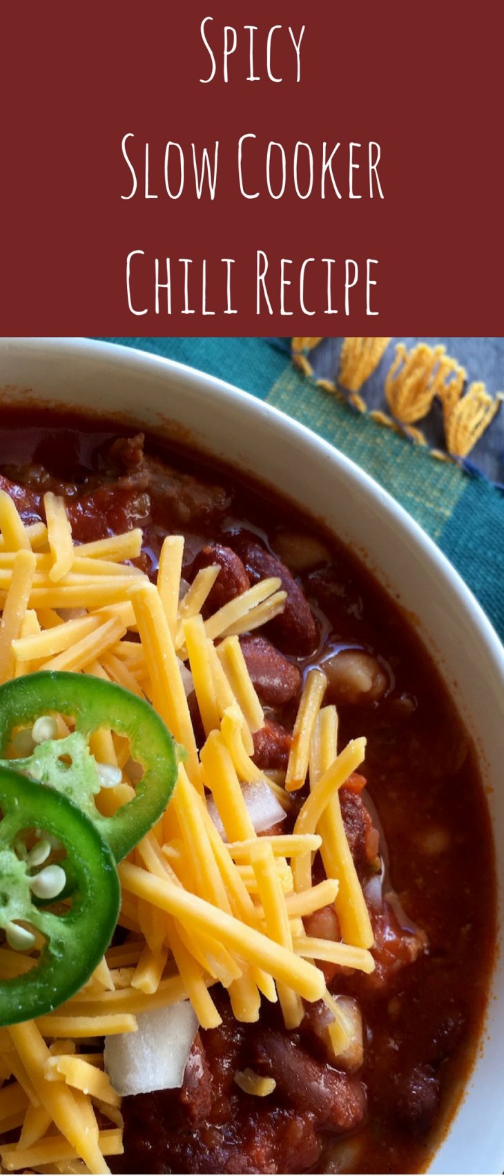 Spicy Slow Cooker Chili Recipe Just Short of Crazy