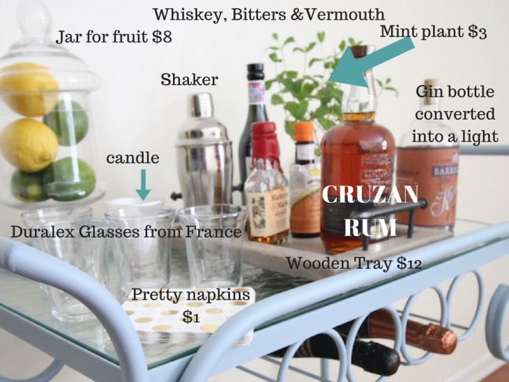 Bar Cart Styling