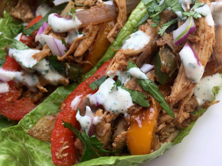 chicken fajita wraps