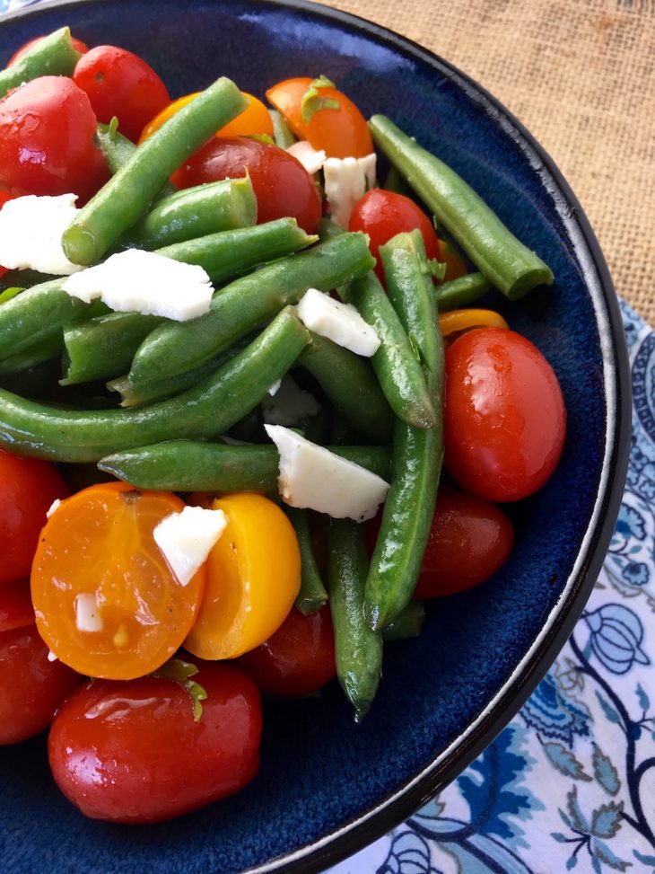 Green Bean Salad with Tomatoes & Feta Recipe