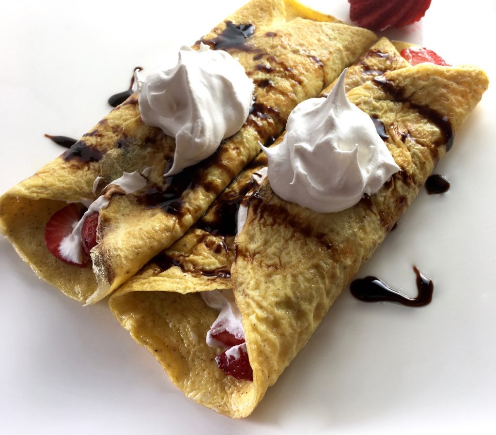 Strawberry Balsamic Glaze Crepes Just Short of Crazy