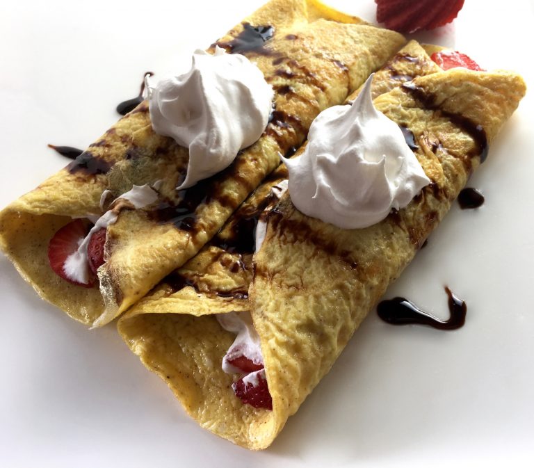 Strawberry Balsamic Glaze Crepes