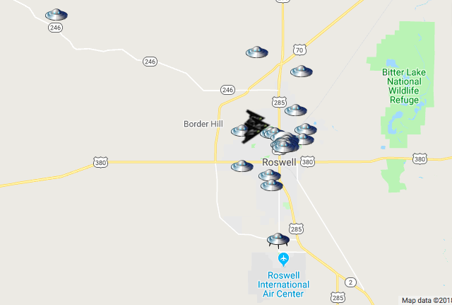 Searching for UFOs in Roswell