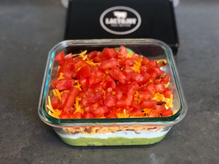 Easy to make BLT dip that is the perfect picnic rescue recipe that everyone can enjoy with LactoJoy Lactose Intolerance Pills