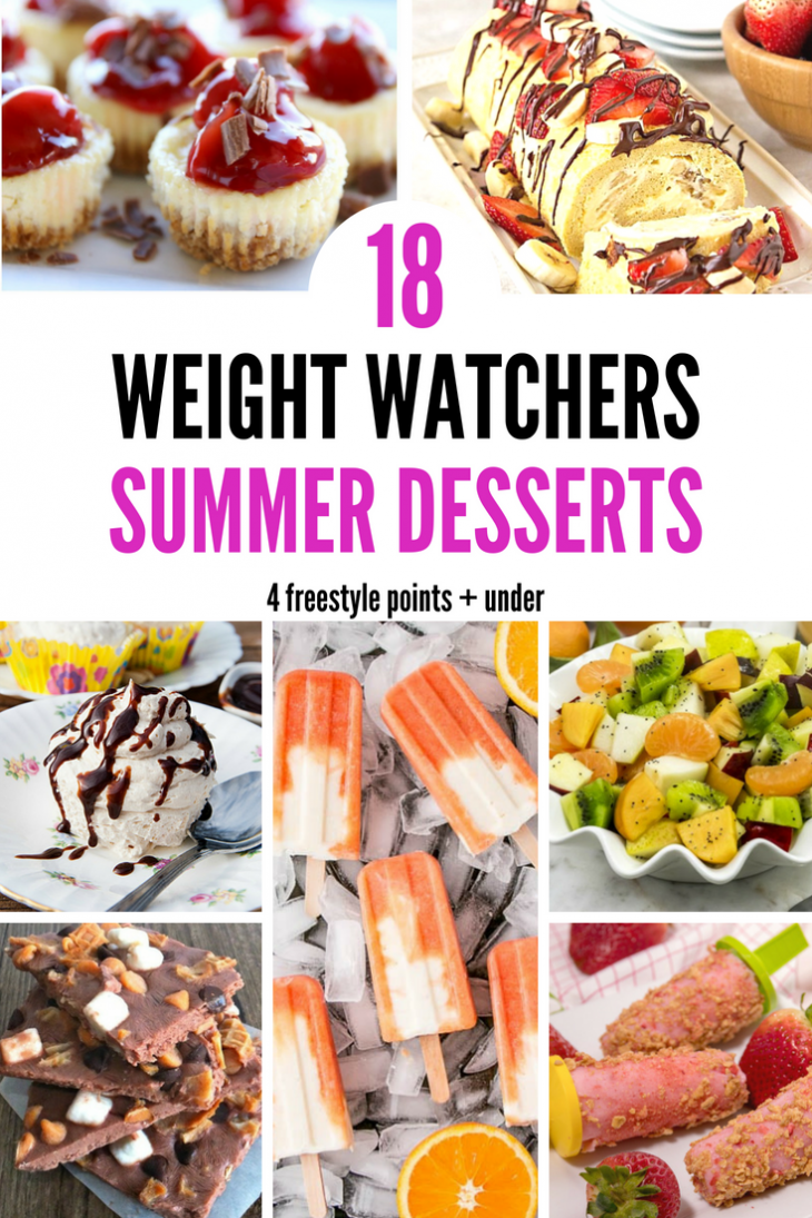 18 Weight Watchers Summer Desserts – 4 Freestyle Points + under Pinterest