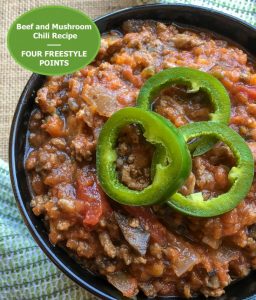 Beef and Mushroom Chili Recipe 4 Freestyle Points