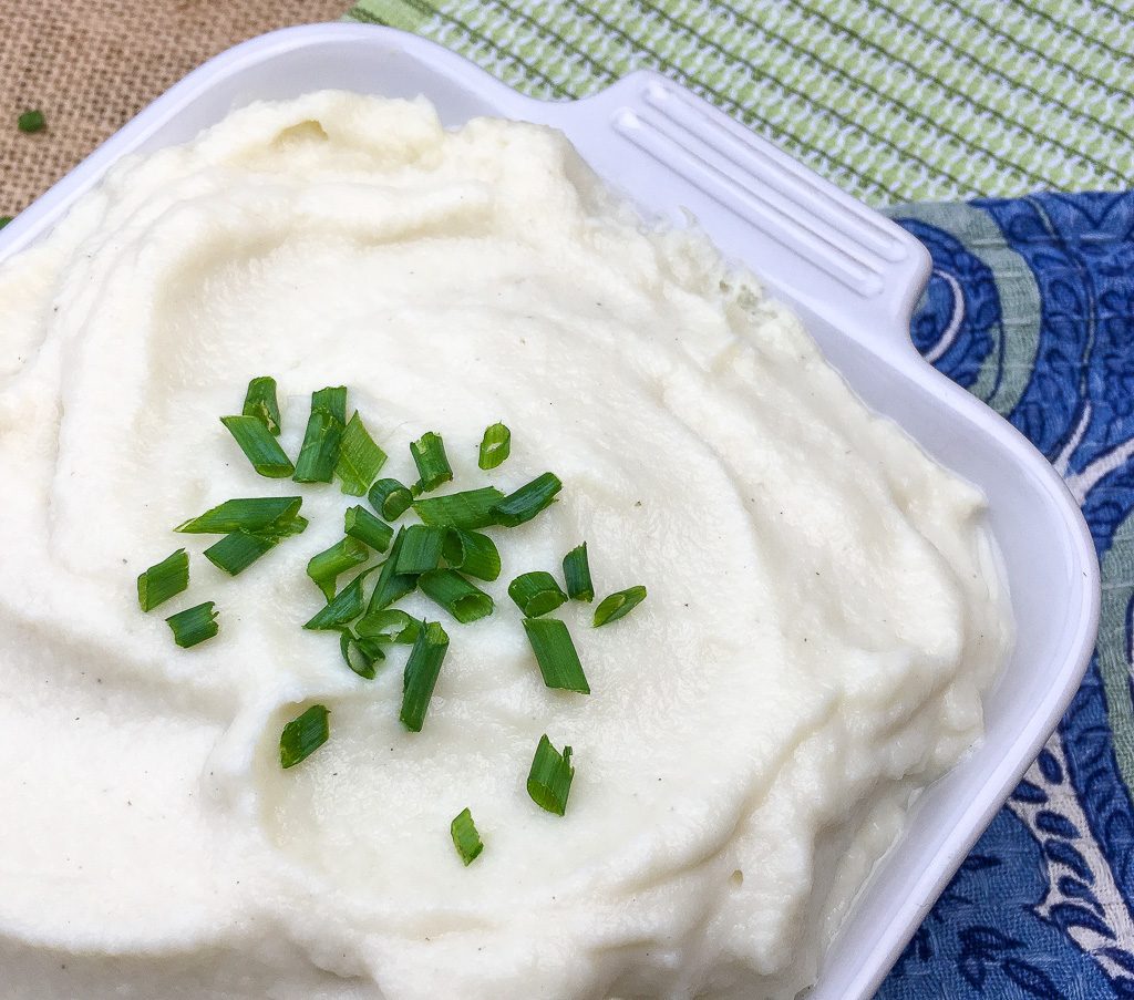 Garlic mashed cauliflower