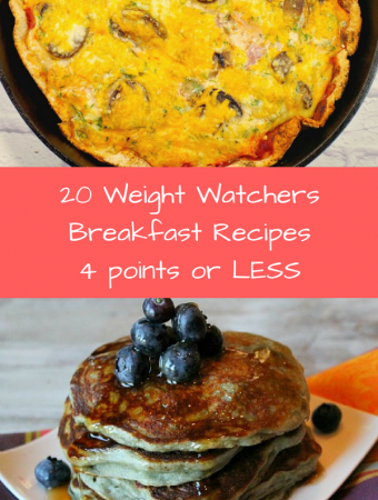 Save your Weight Watchers Freestyle points for later in the day by starting out the day with one of the breakfast ideas that are 4 points or less!
