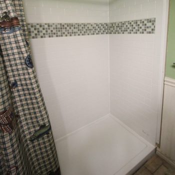 bathroom shower remodel finished