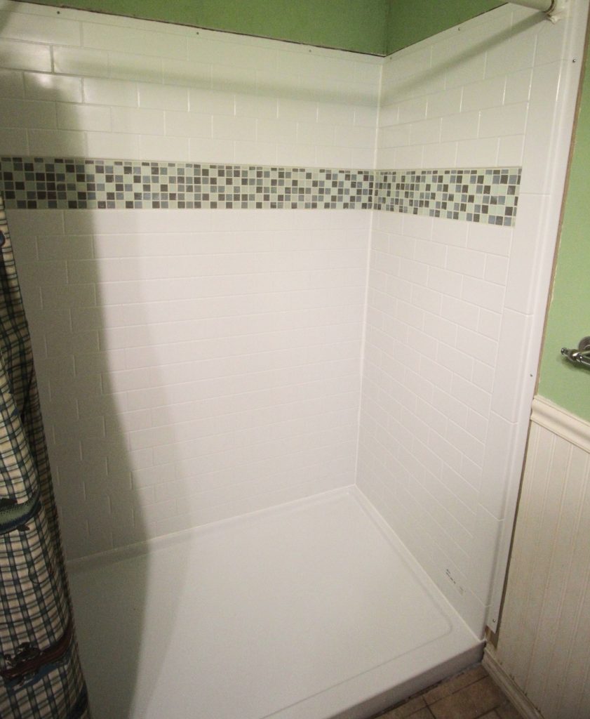 bathroom shower remodel finsihed