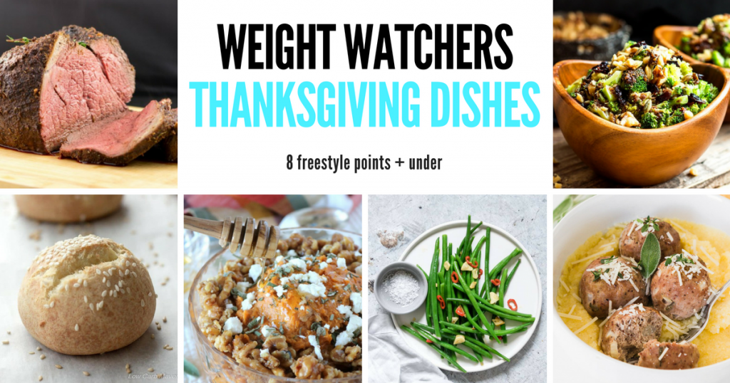 Easy Weight Watchers Thanksgiving Recipes to help you stay on track this holiday season. Plan ahead and take a dish to pass that will help you stay in your points or host the holiday meal with these easy weight watchers recipe ideas.