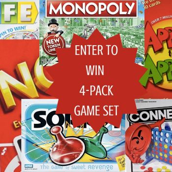 ENTER TO WIN 4-PACK GAME SET