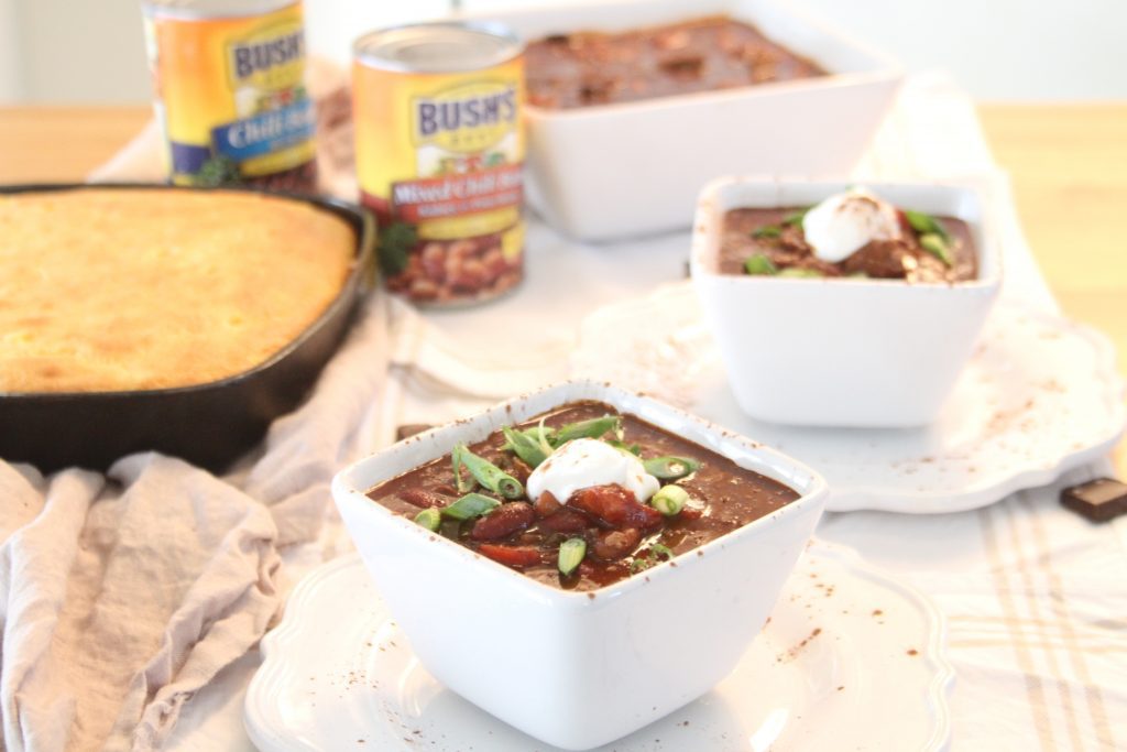 Sweet and Spicy Chili Recipe made with Bush's Beans