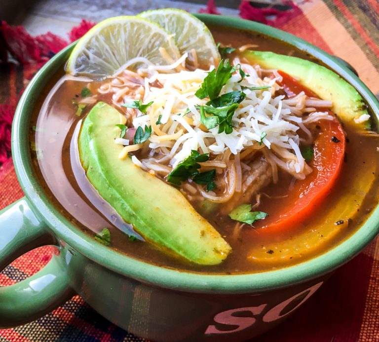 Insta Pot Chicken Fajita Soup Recipe