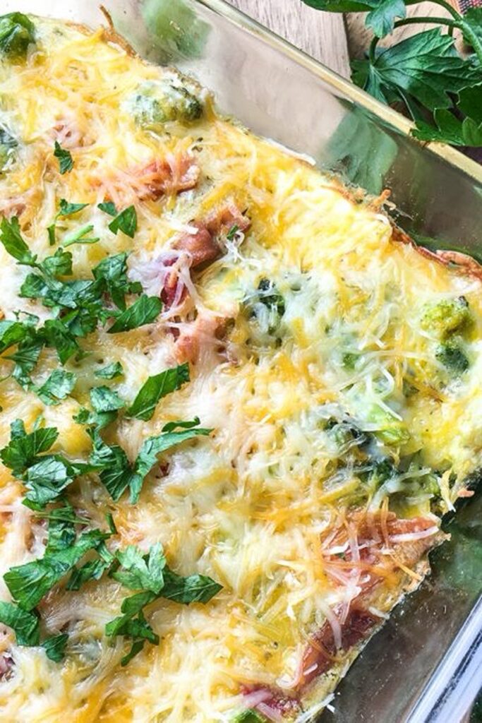 Low Carb Bacon Cheddar Breakfast  Casseroles