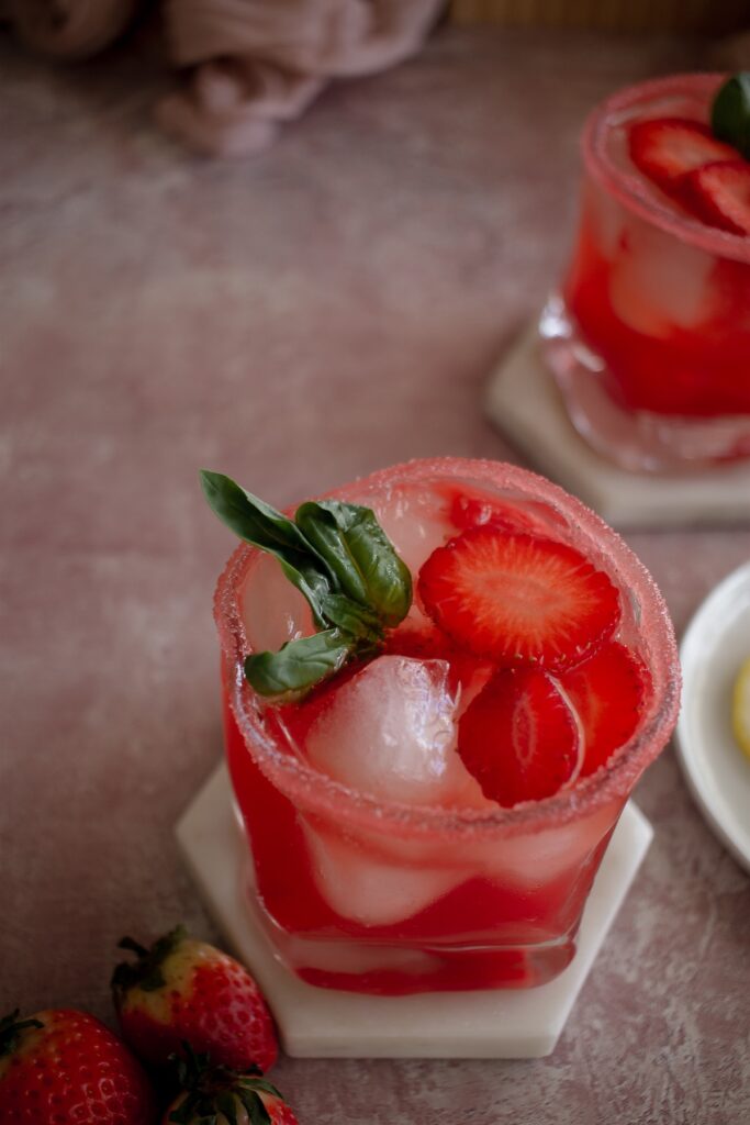 Refreshing Strawberry Mocktail.